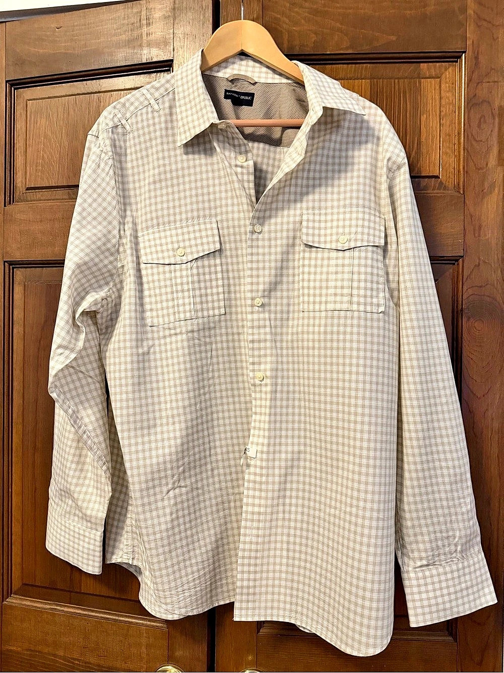 Banana Republic Plaid Cotton Shirt XXL Like New